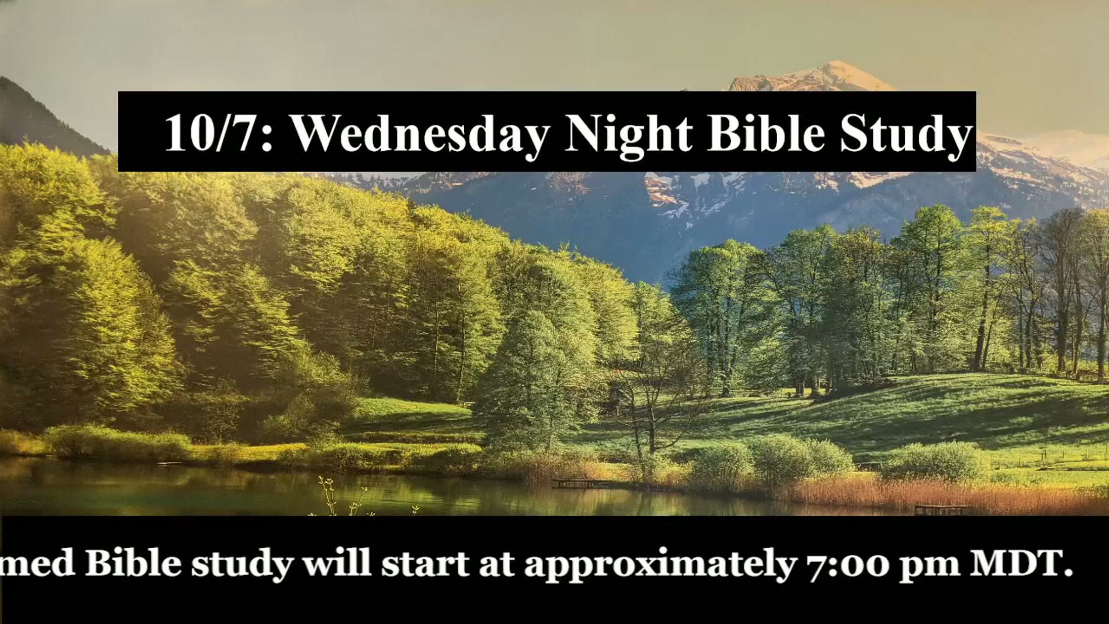 10/7: 1 Peter 3:10-23 - 7pmWed